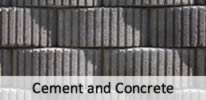 Cement and concrete